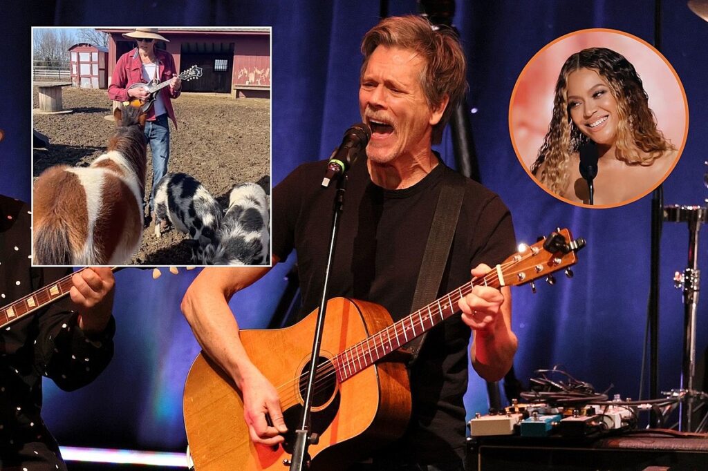 Kevin Bacon Serenades Pigs & Ponies With 'Texas Hold 'Em'