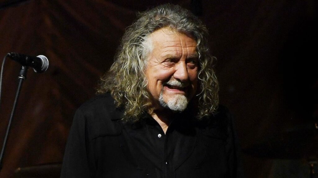 Robert Plant at the document he likes to start out his day with