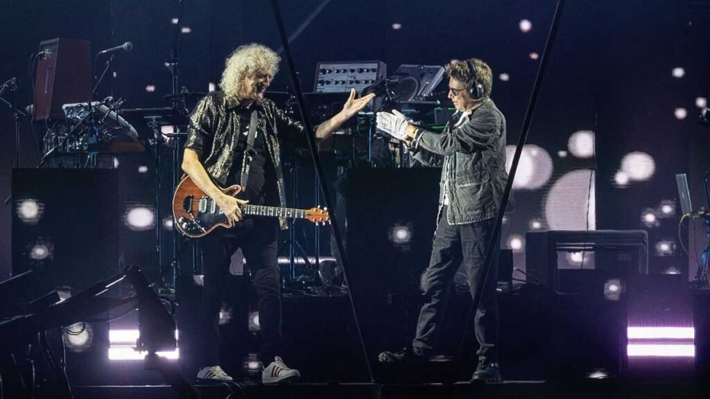 Watch Brian Would possibly carry out with Jean-Michel Jarre in Bratislava for 30,000 lovers