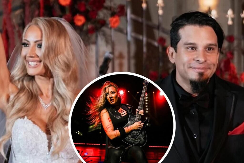 At the back of Nita Strauss’ Heavy Steel Dream Wedding ceremony