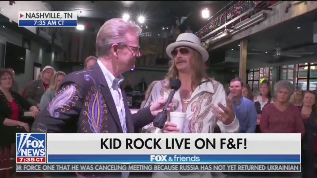 Fox & Buddies interviews Child Rock reside and finally ends up having to express regret three times