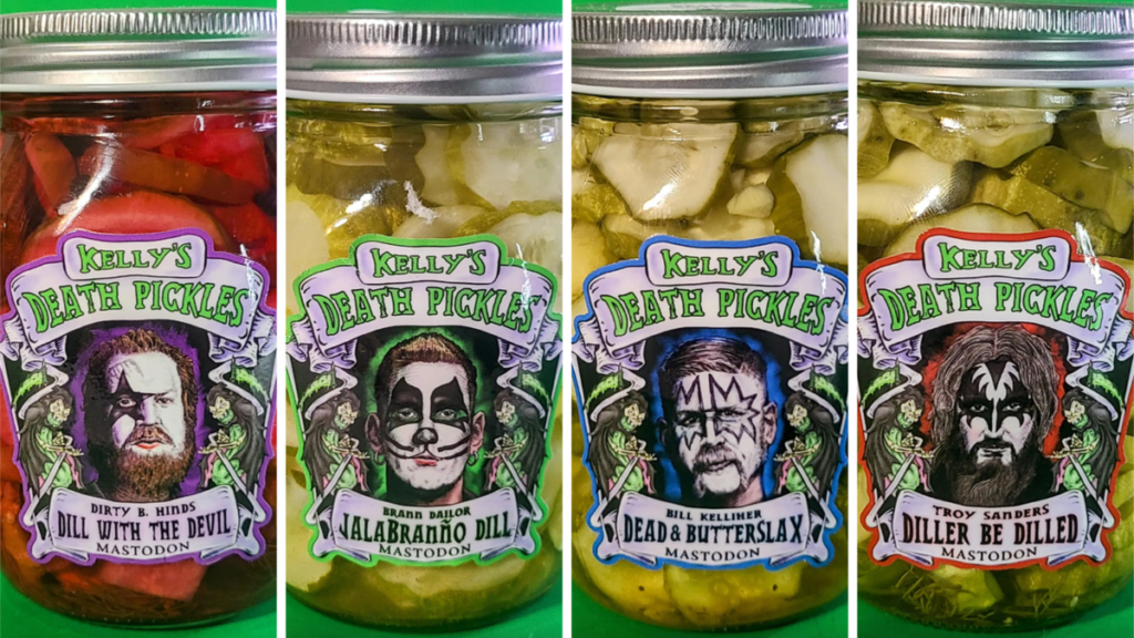 Mastodon have their very own line of pickles now. Critically.