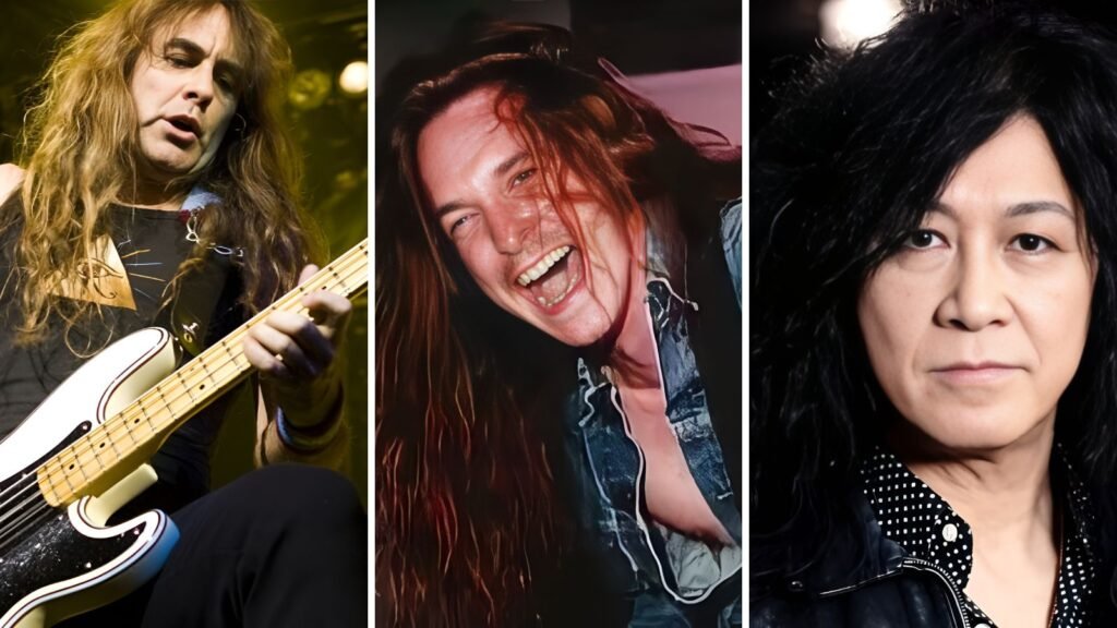 Perfect 80s steel bassists