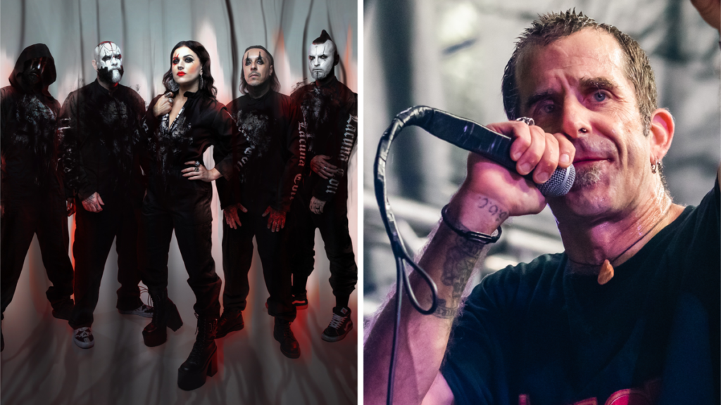 Lacuna Coil group with Lamb Of God vocalist Randy Blythe for powerhouse unmarried Web hosting The Shadow